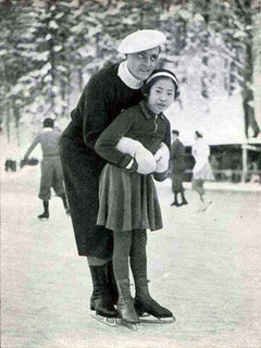 稲田悦子選手とカール・シェーファー 稲田悦子選手とカール・シェーファー