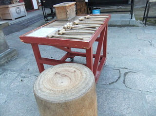 四天王寺 木槌たたき 現代 四天王寺 木槌たたき 現代